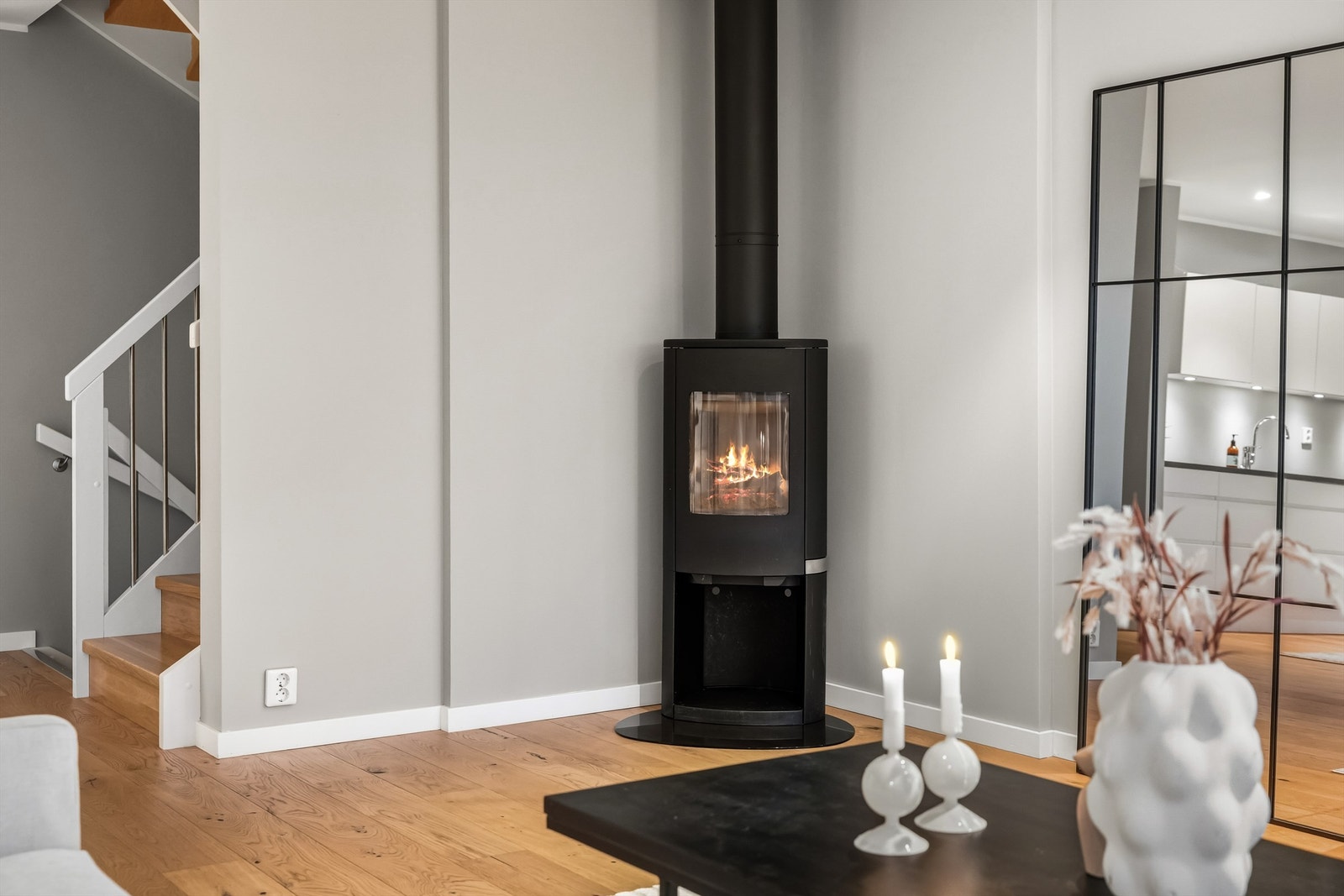 Koselig med peis Galleribilde