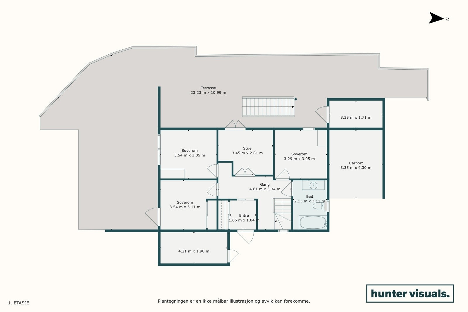 Plantegning første etasje. Galleribilde