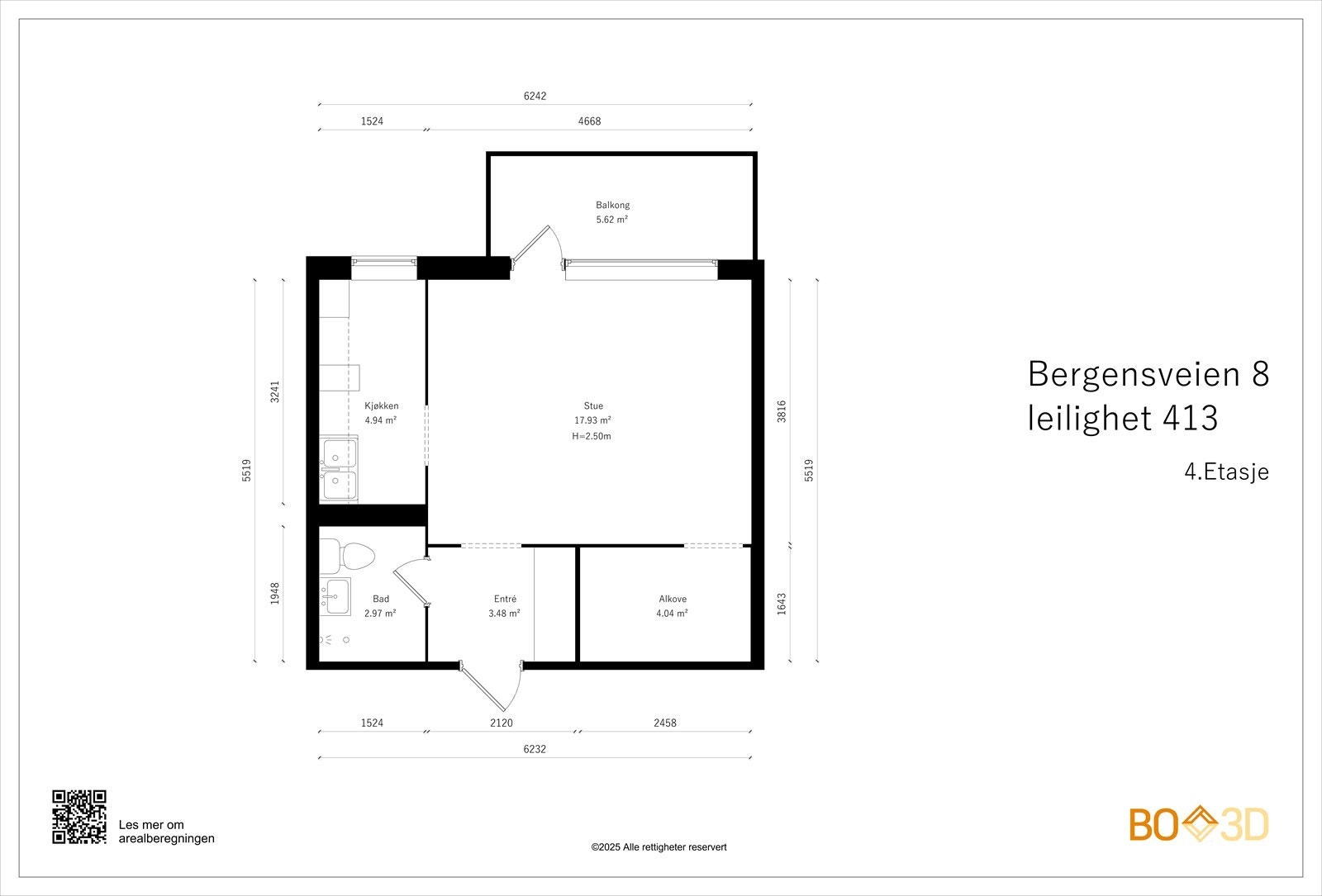 Takstmannens planskisse. Avvik kan forekomme. Galleribilde