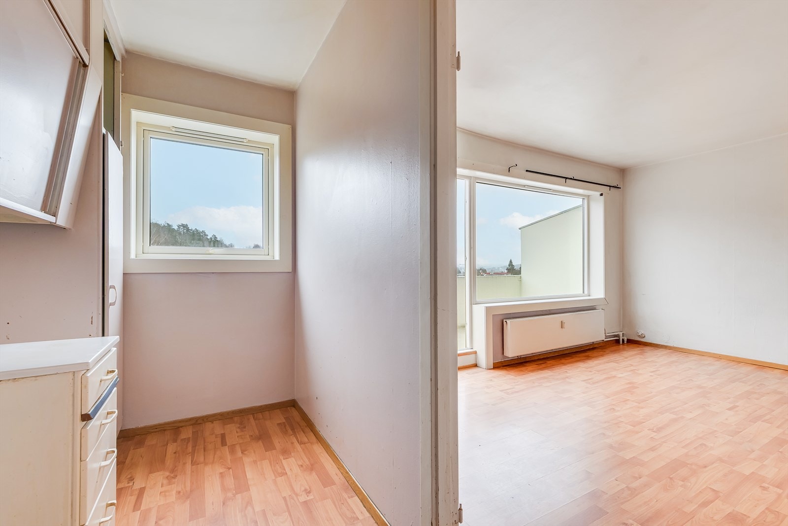 Felleskostnadene inkluderer oppvarming og varmtvann. Galleribilde