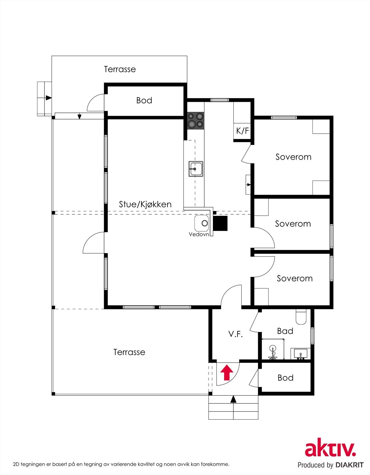 Plantegning Galleribilde