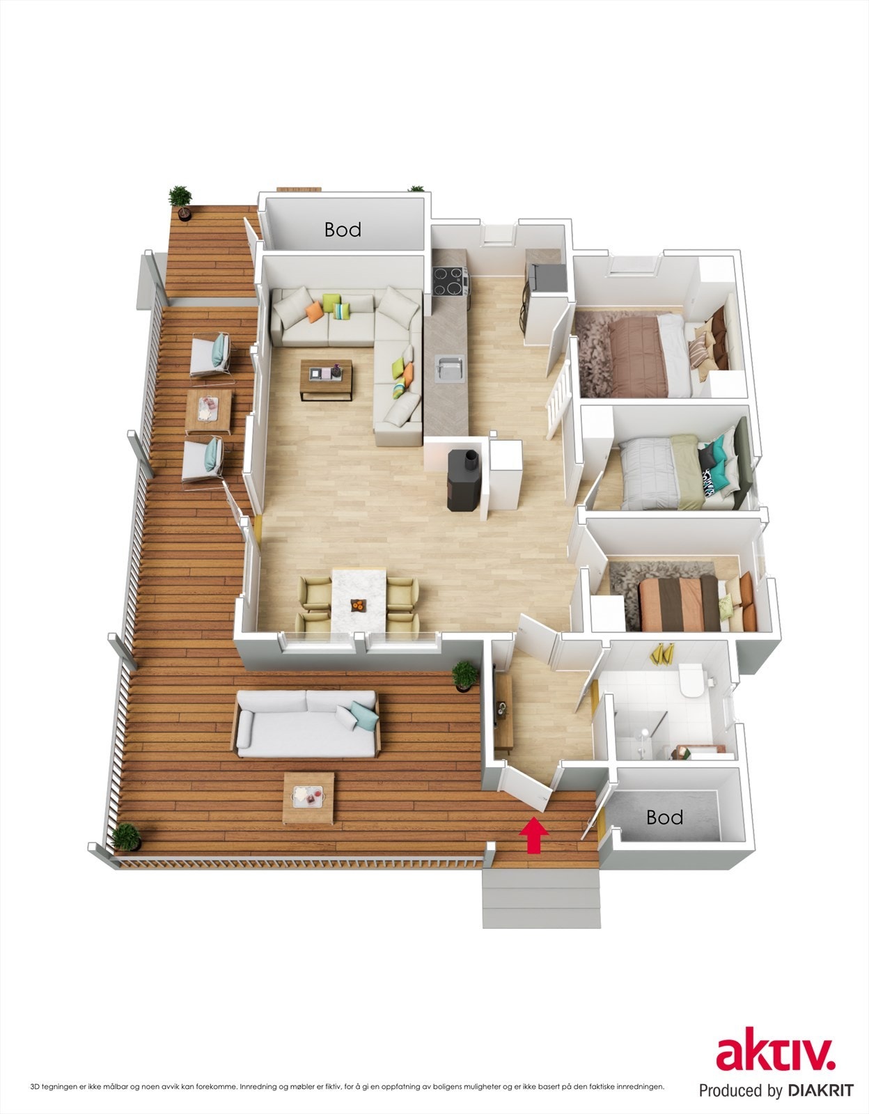 Plantegning Galleribilde