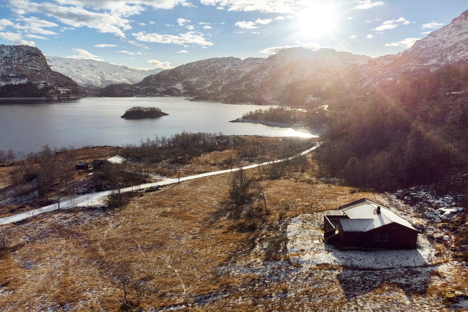 Flott beliggenhet i Slettedalen Galleribilde