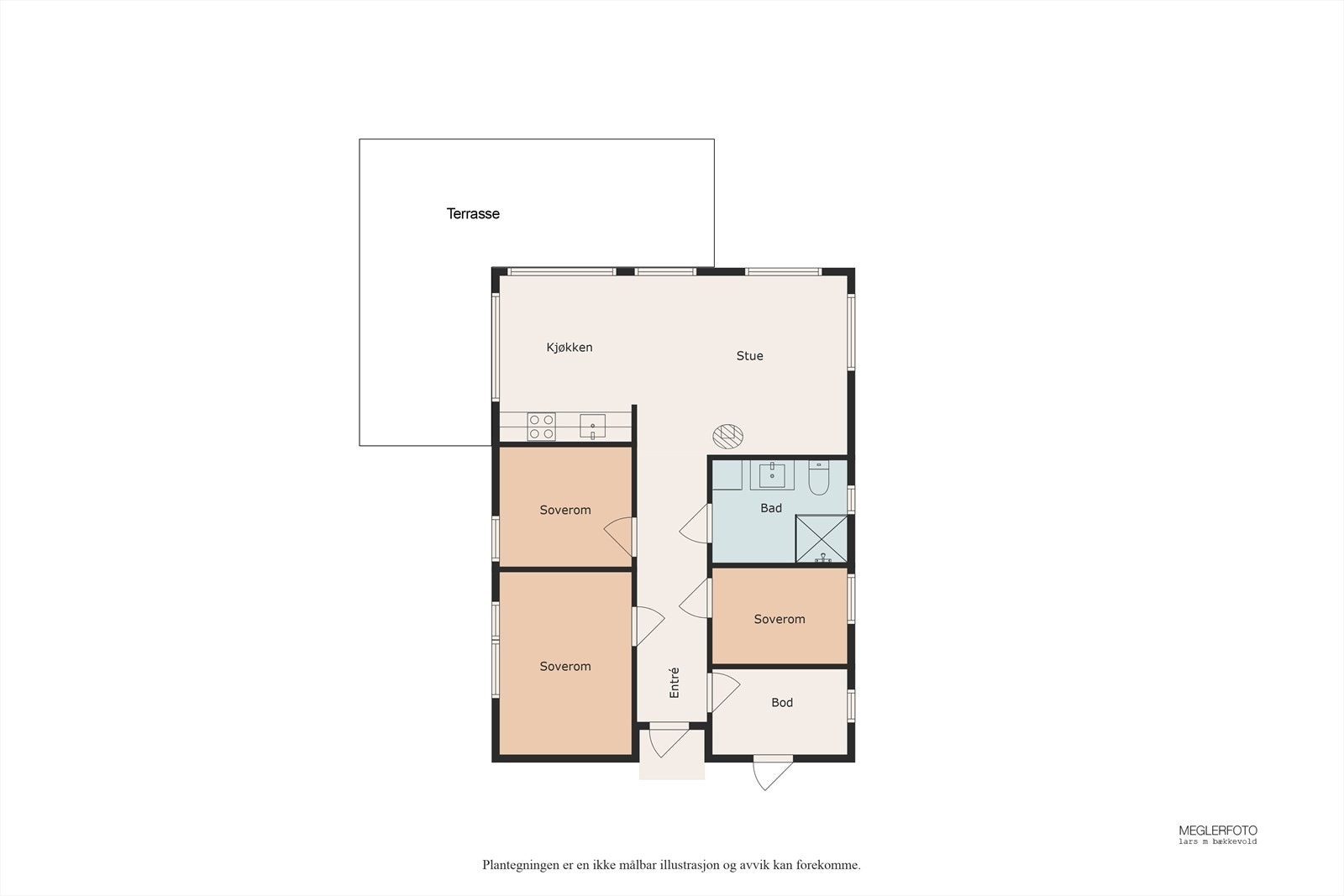 Planskisse over Sjusjøen-Brøttum 3316. Galleribilde