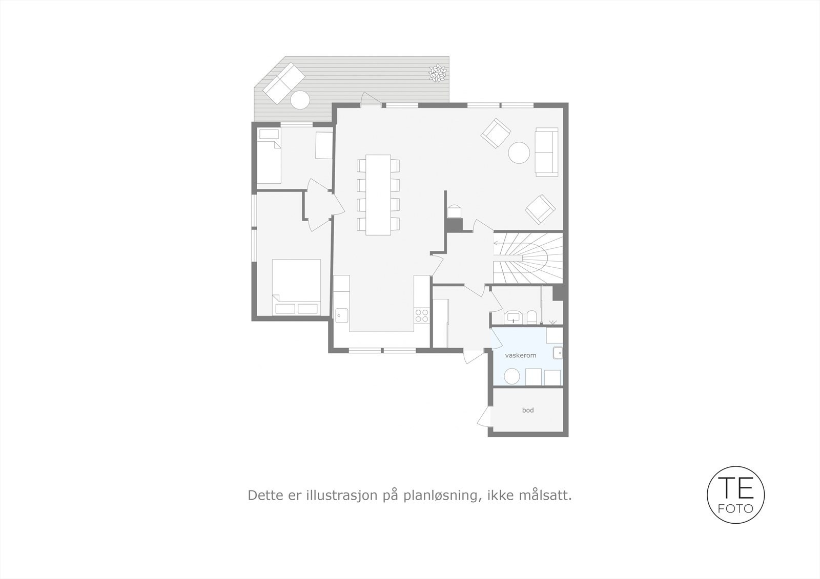 Plantegning 1.etasje. Galleribilde