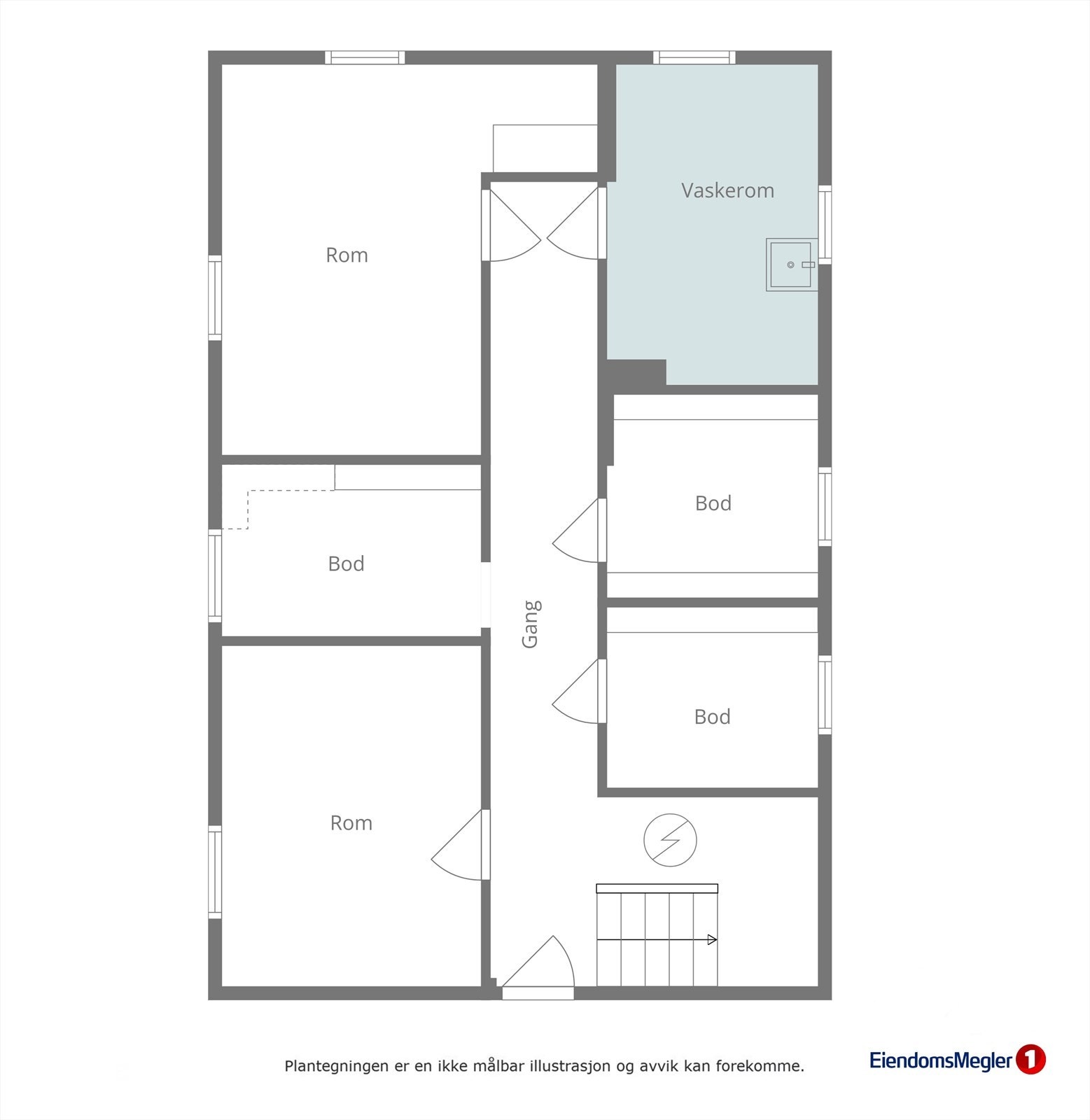 Planløysning kjellar. Galleribilde