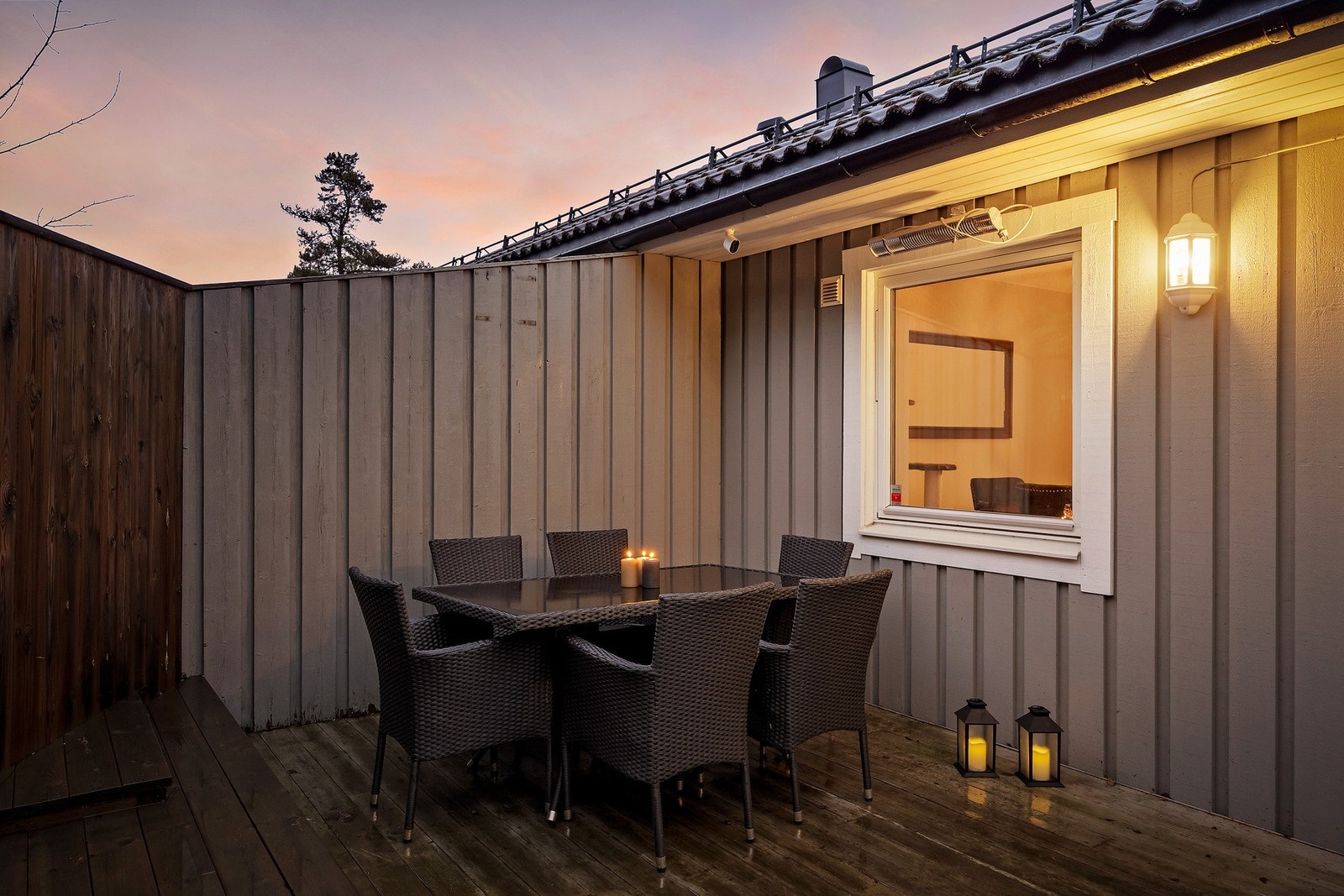 Flott uteplass. Galleribilde