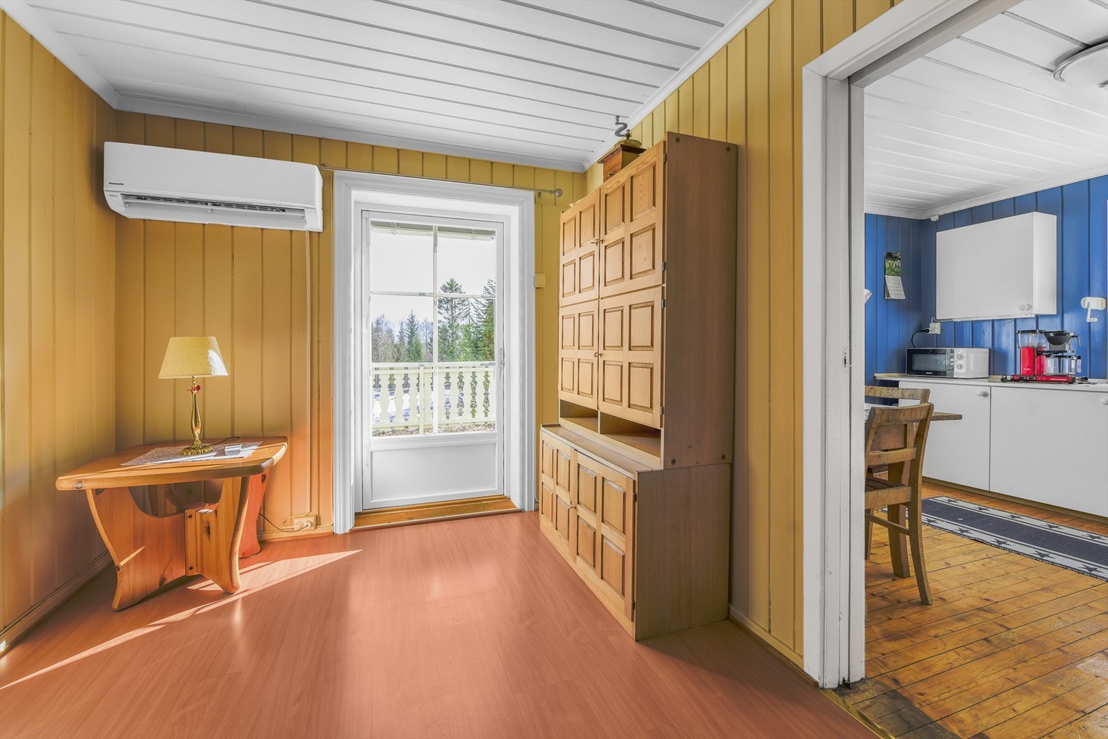 Spistestue. Varmepumpen ble montert i 2020. Galleribilde