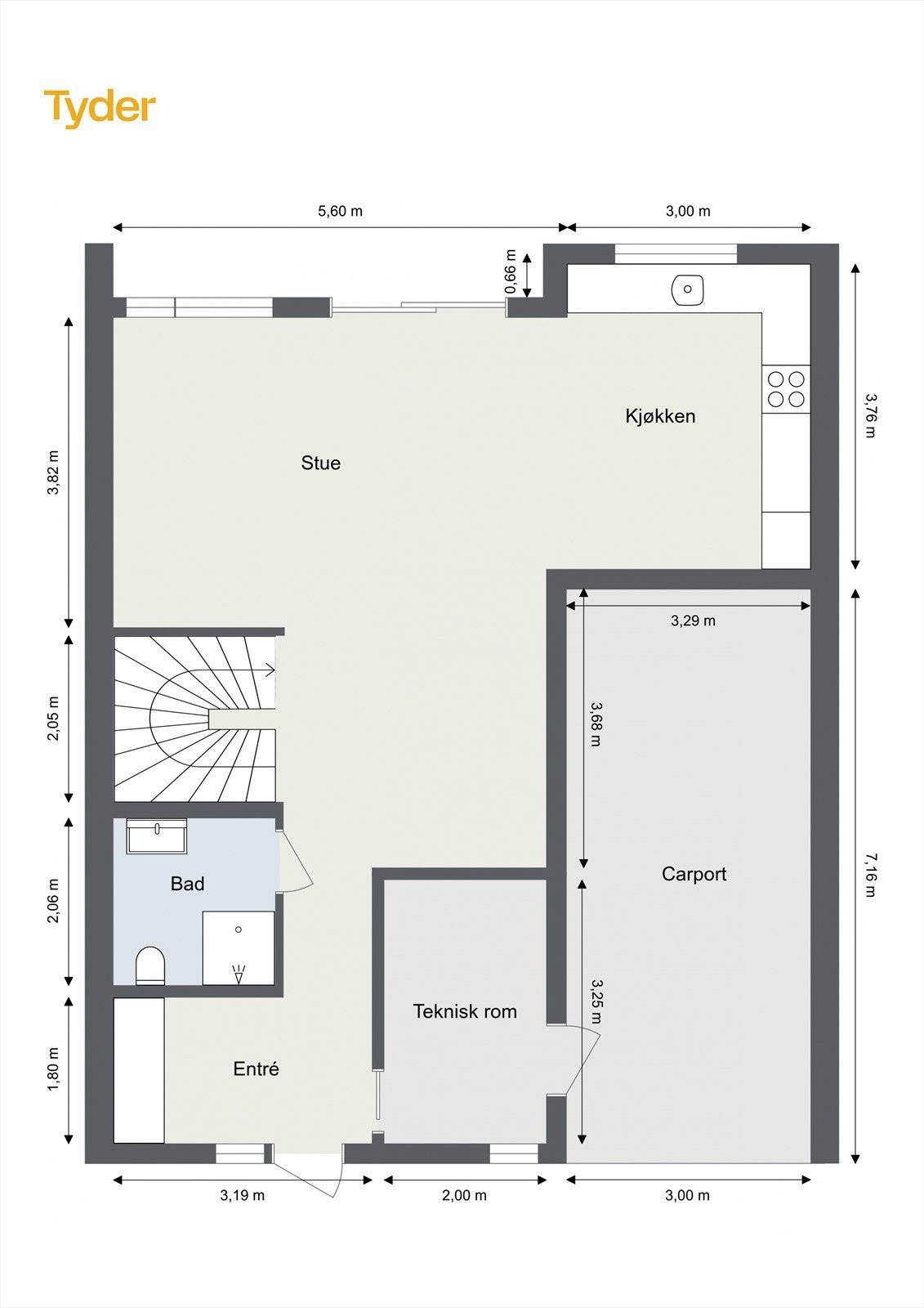 Plantegning 1. etasje. Galleribilde