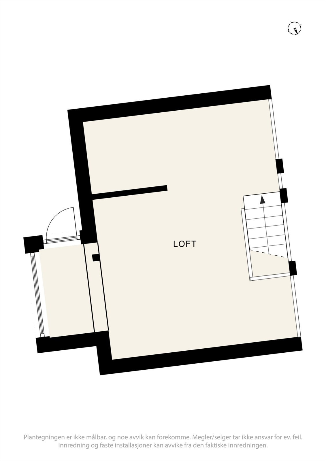 Plantegninger - Loft: Hems/kontor Galleribilde