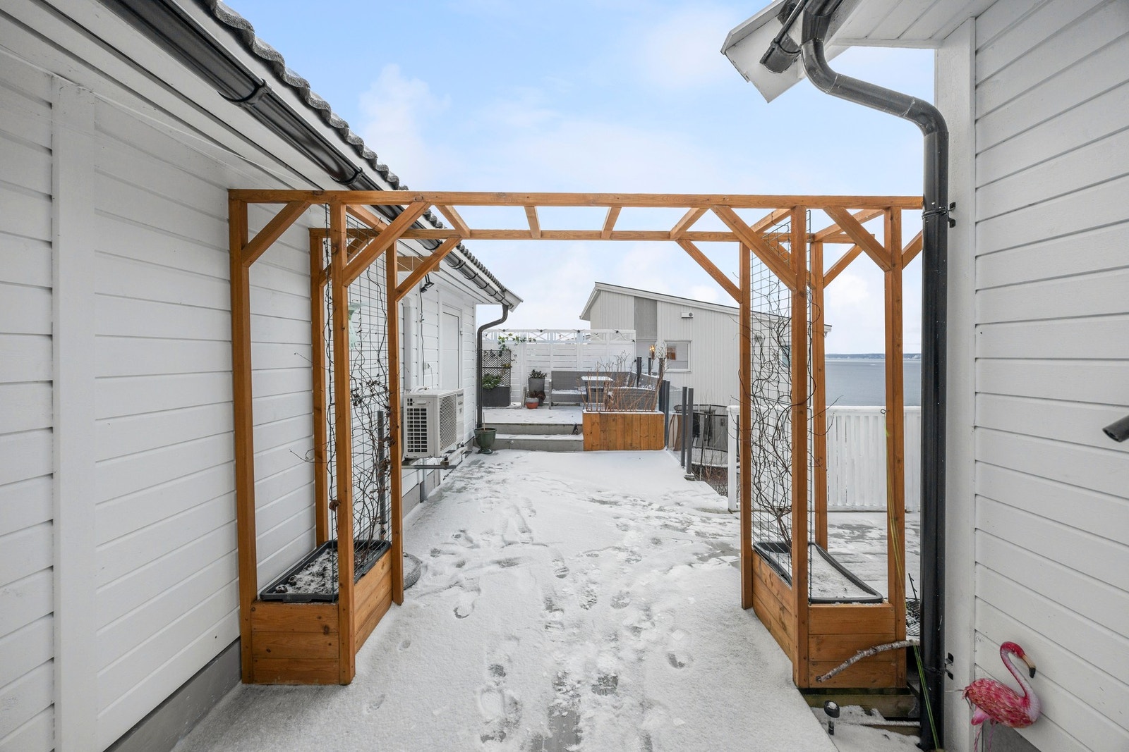 Pent opparbeidet uteområdet Galleribilde