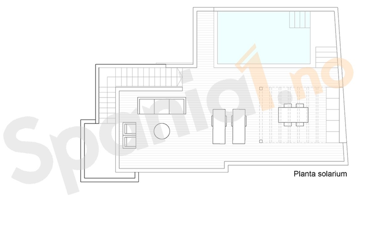 Plantegning av takterrasse Galleribilde
