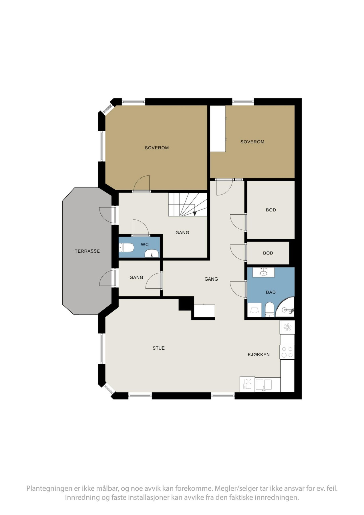 Plantegning kjeller Galleribilde