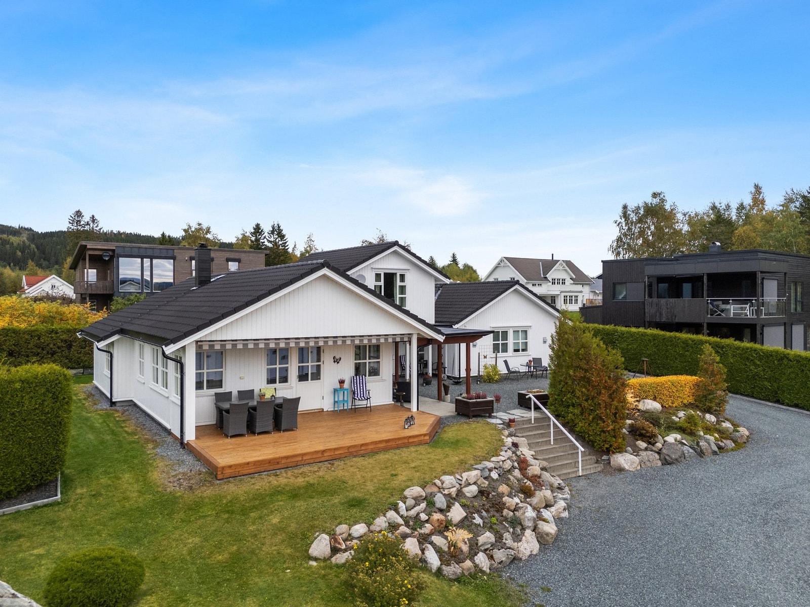 Flott opparbeidet uteområde. Galleribilde