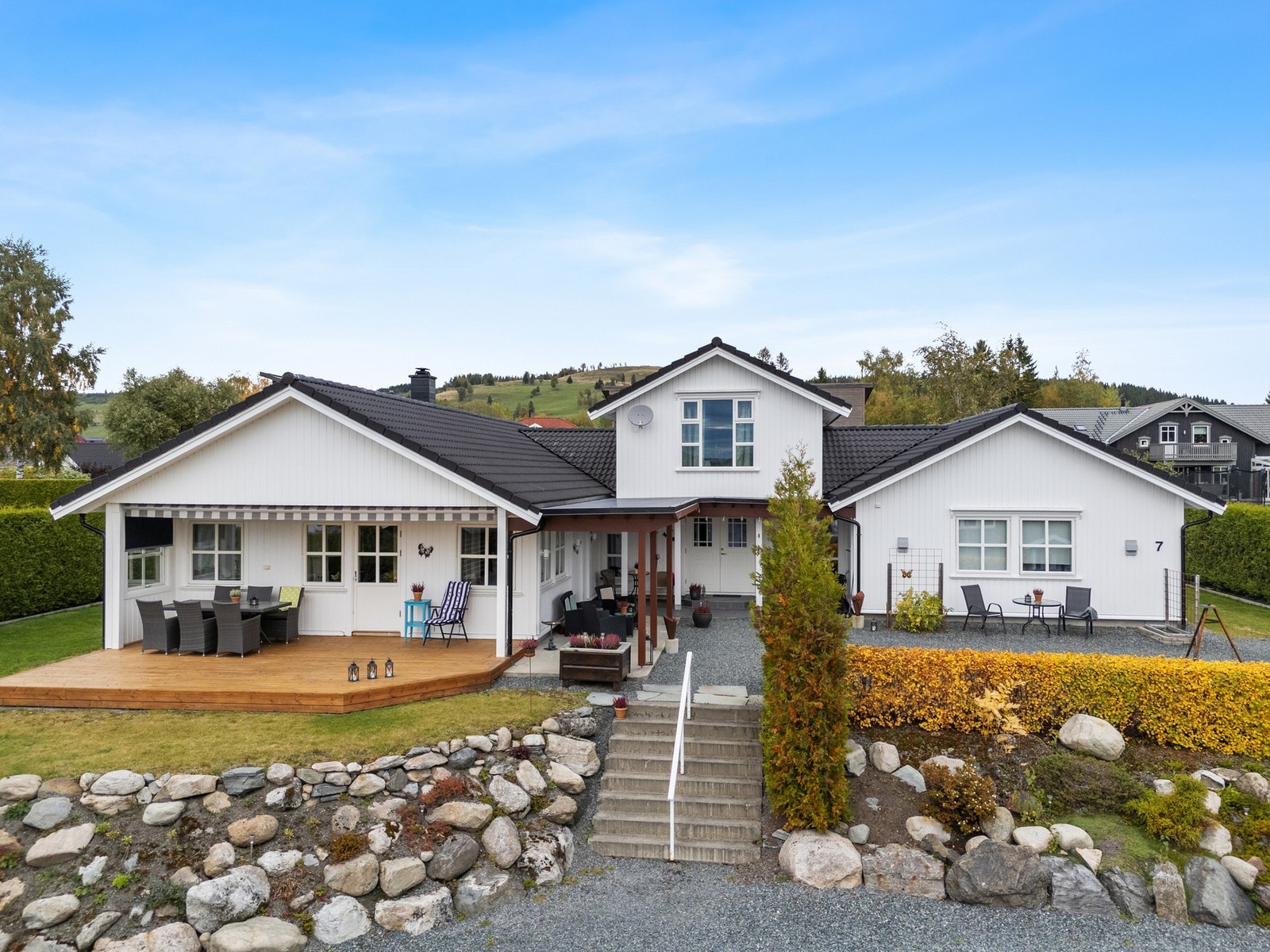 Flott opparbeidet uteområde. Galleribilde