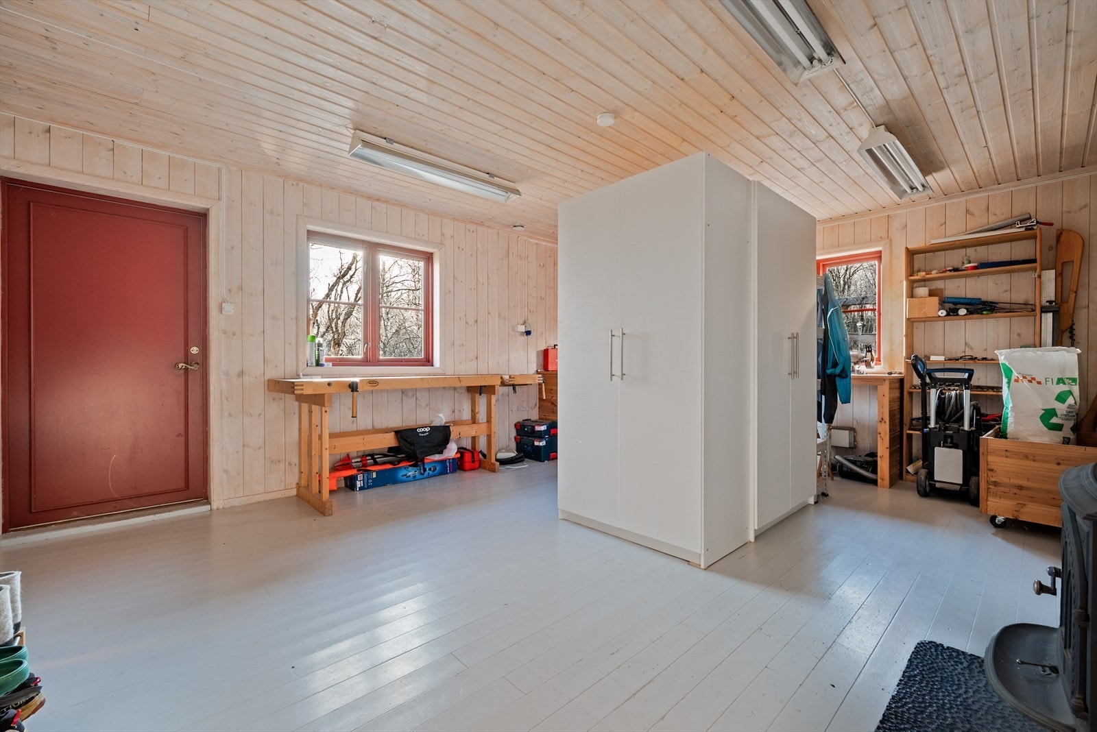 Arbeidsrom i verkstedet på 26,5 kvm. Galleribilde