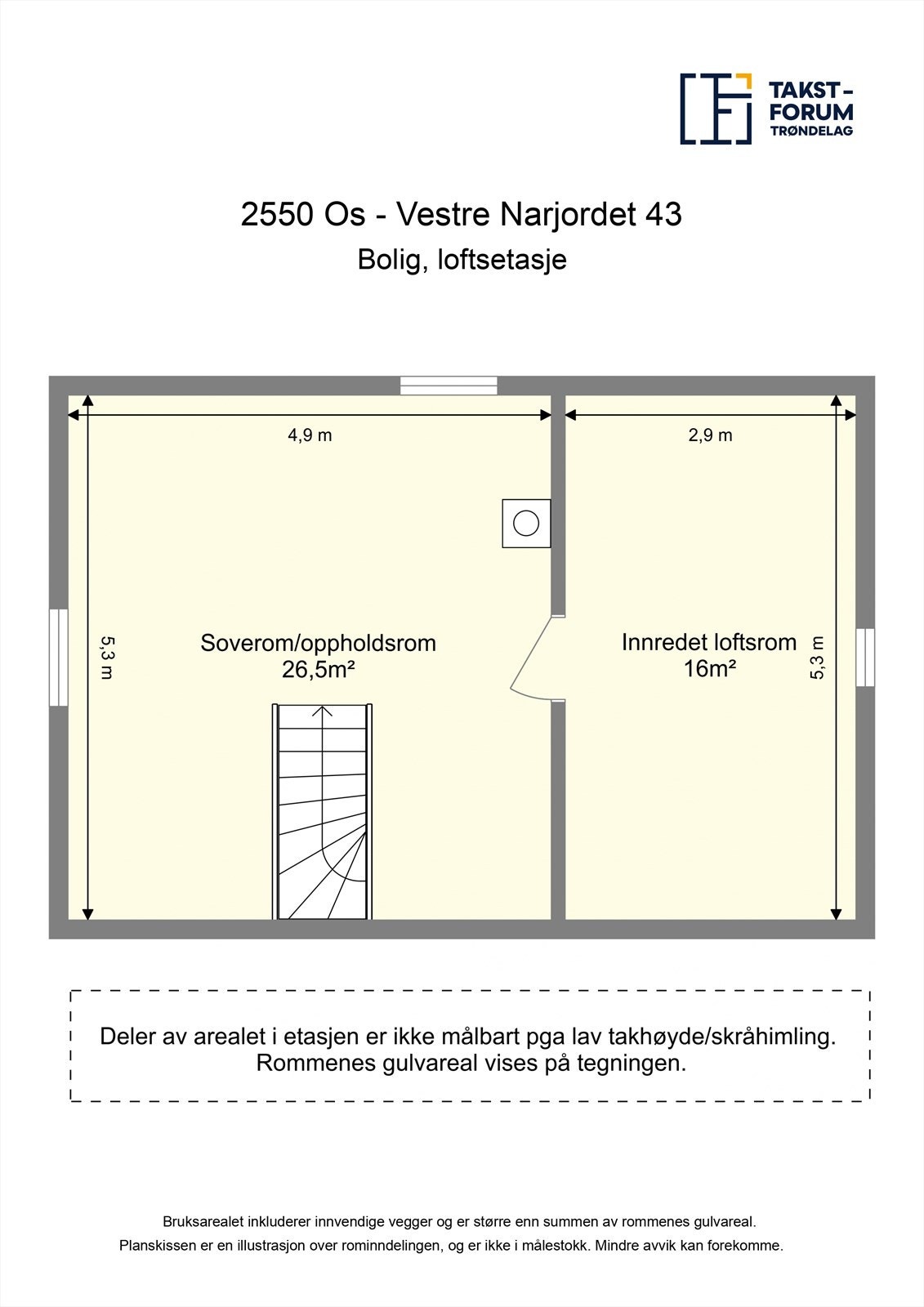 Planskisse 2. etasje bolig. Galleribilde