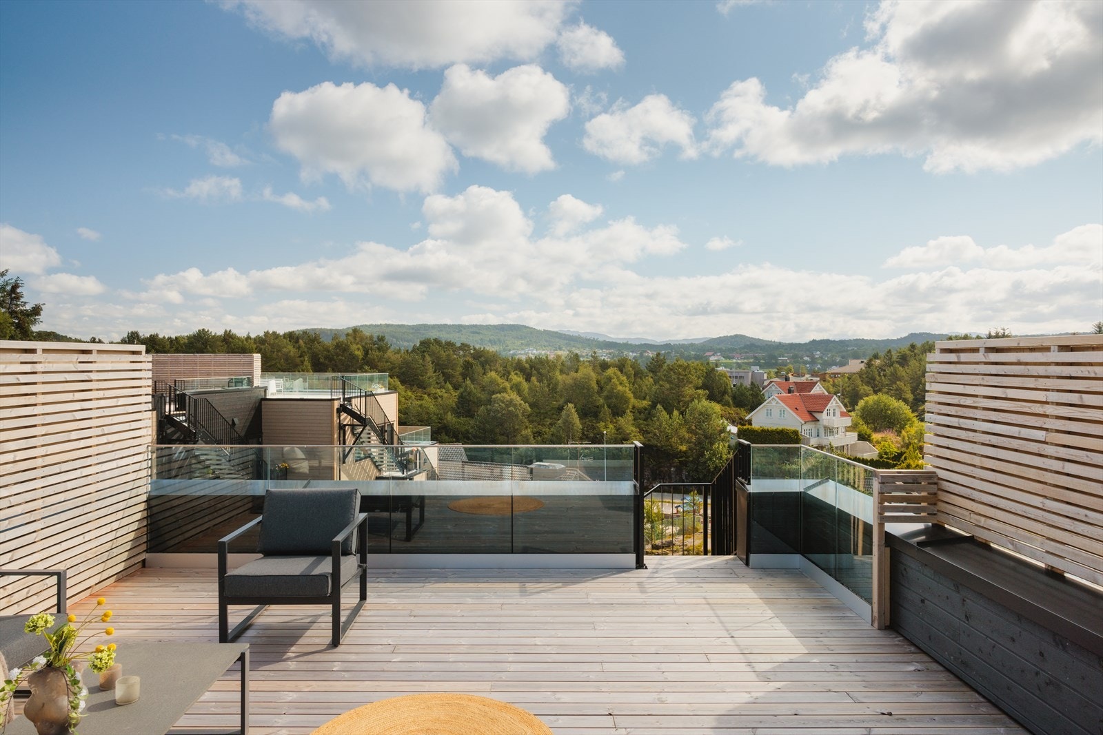 Illustrasjonsbilde, tilsvarende rekkehus i sommertider Galleribilde