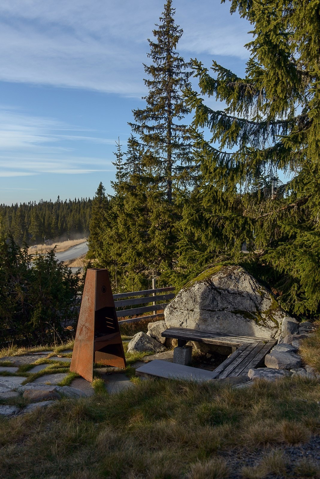 Fin plass å samles ved hytta, hele året. Galleribilde