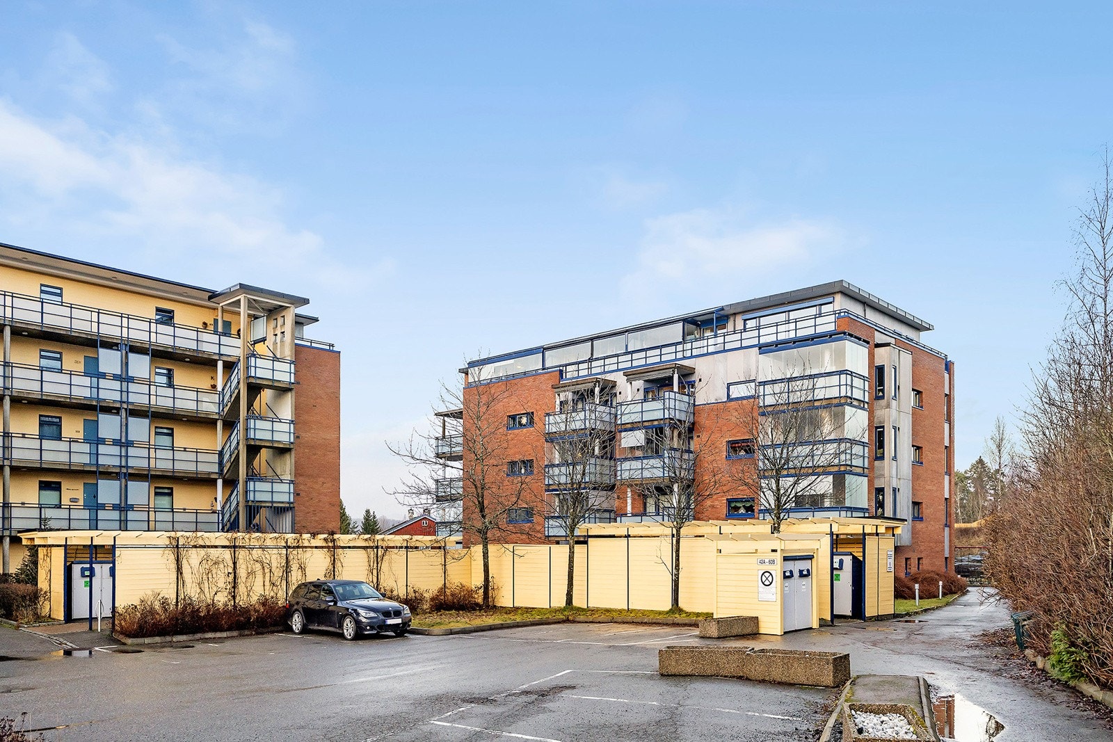 Byggets fasade. Galleribilde