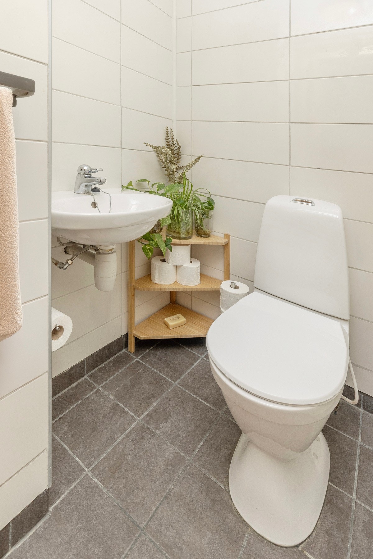 Toalett rom med servant. Galleribilde