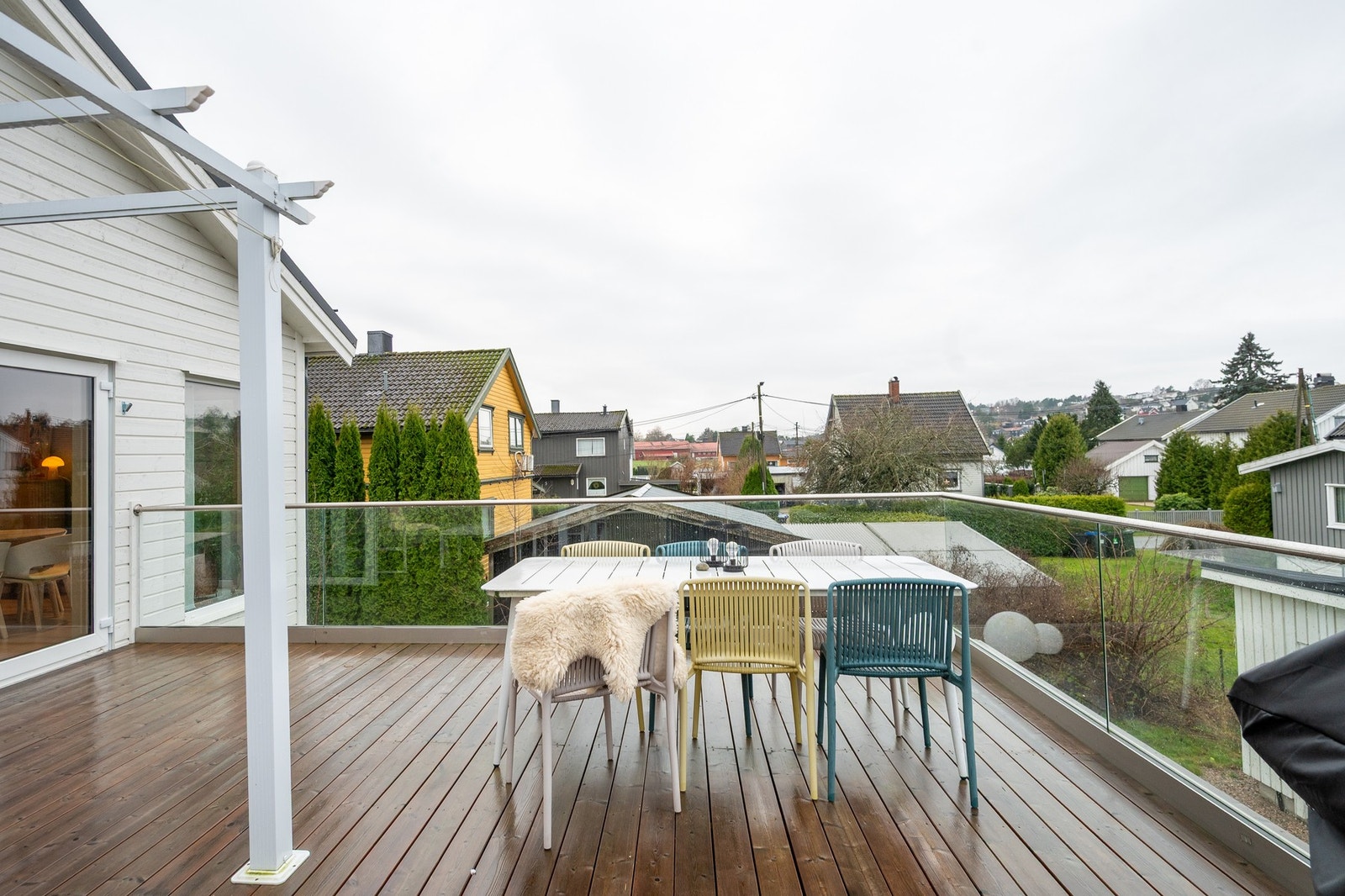 Terrassen er ca. 31 kvm. Galleribilde