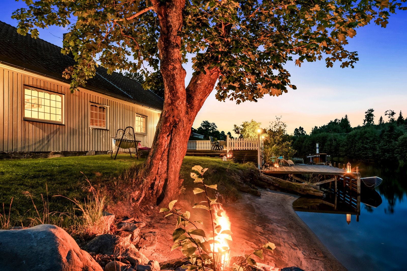 Herlig stemning på kveldstid Galleribilde