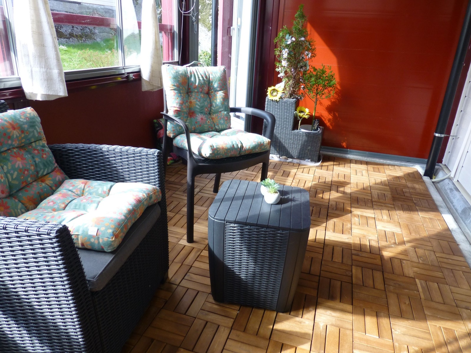 Treplater på gulv Galleribilde