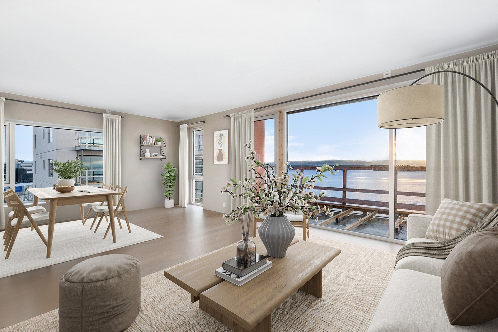 Stue. (Bildet er digitalt møblert) Galleribilde