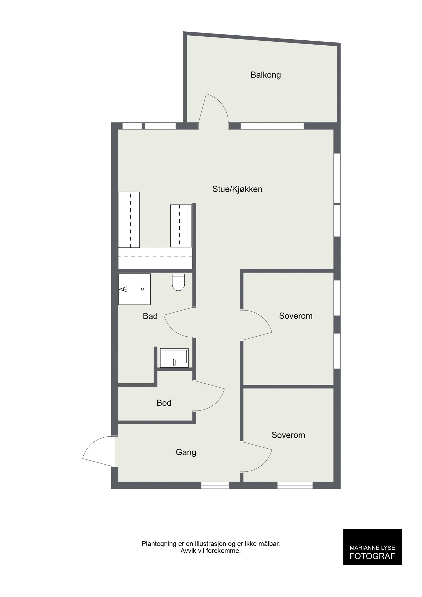 Plantegning Galleribilde