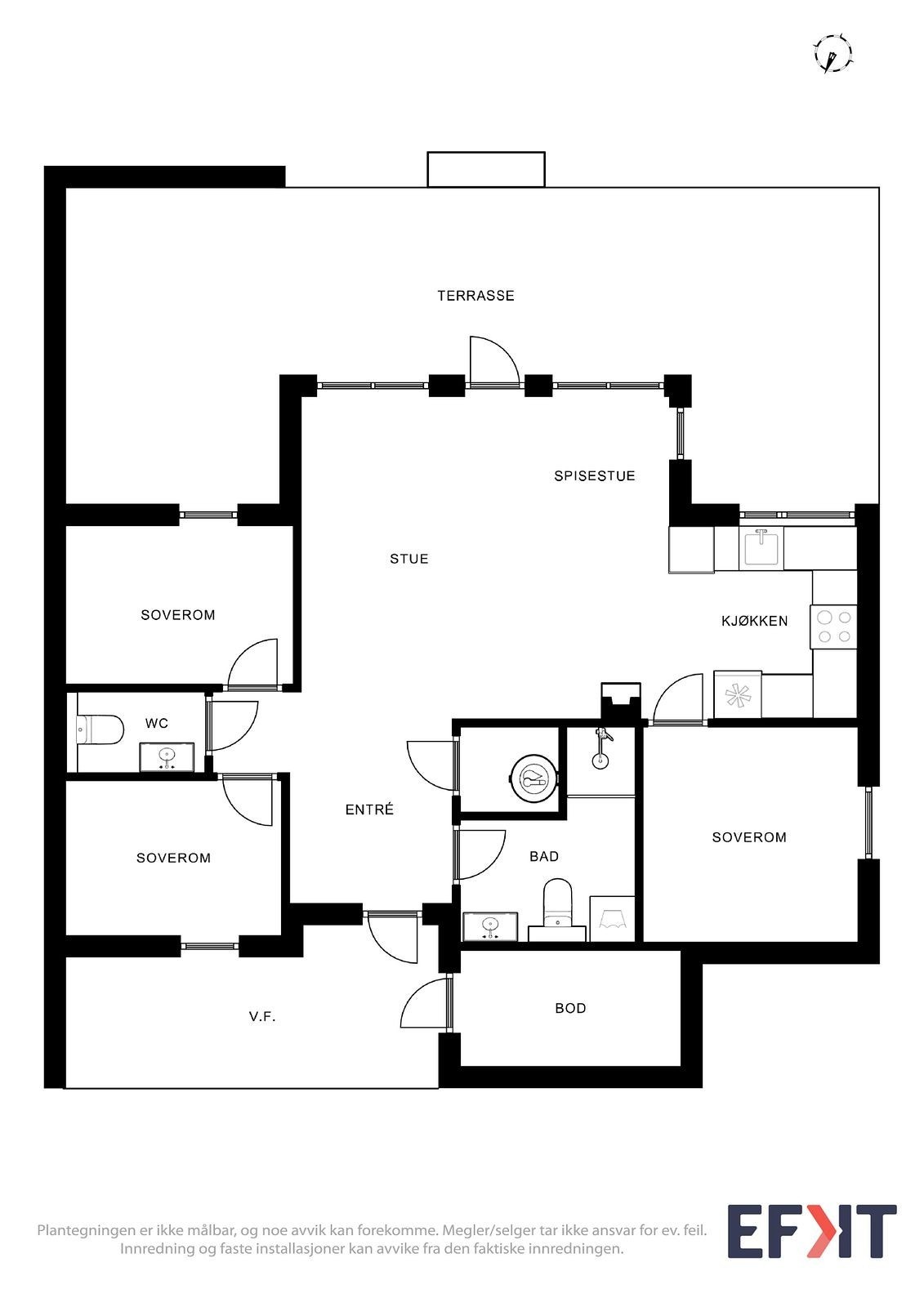 Plantegning Storfugllia 3. Galleribilde