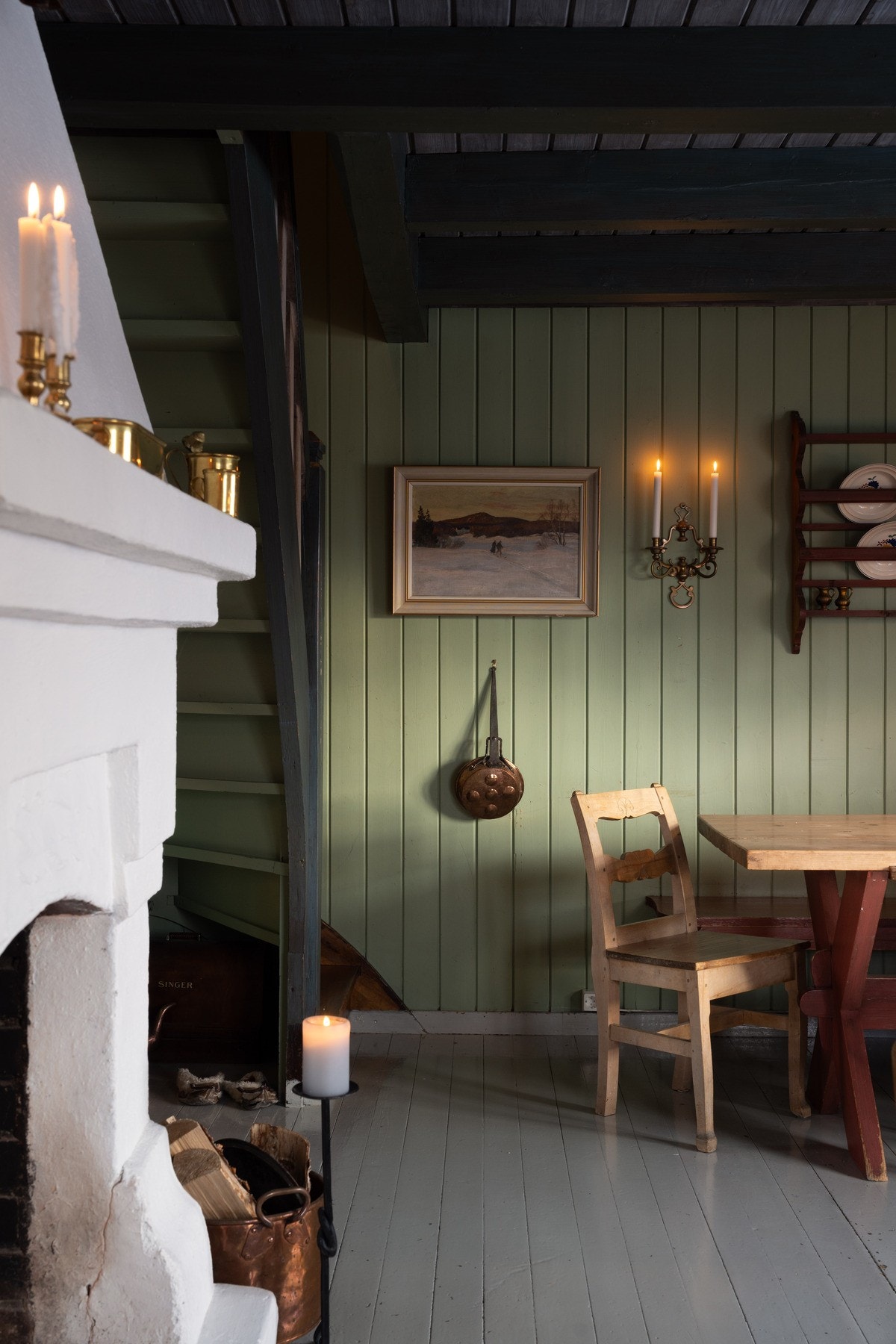 De lune fargetonene gir en behagelig atmosfære Galleribilde