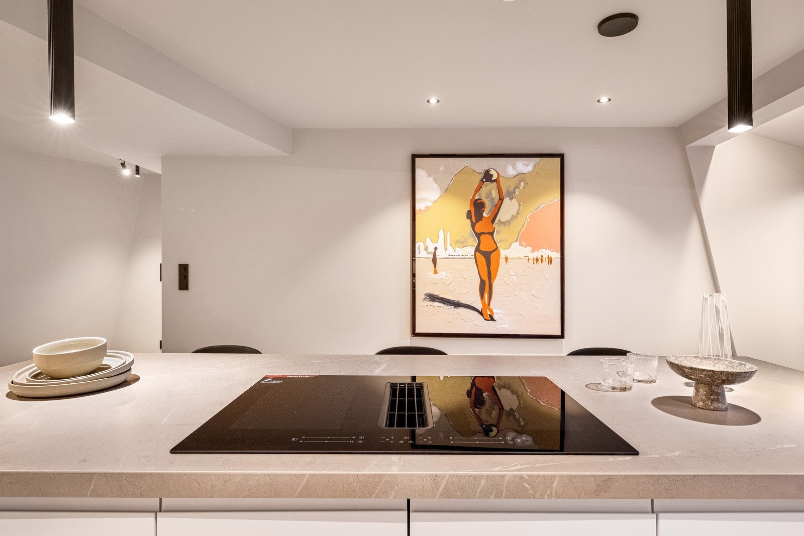 Pen belysning på kjøkkenet også Galleribilde