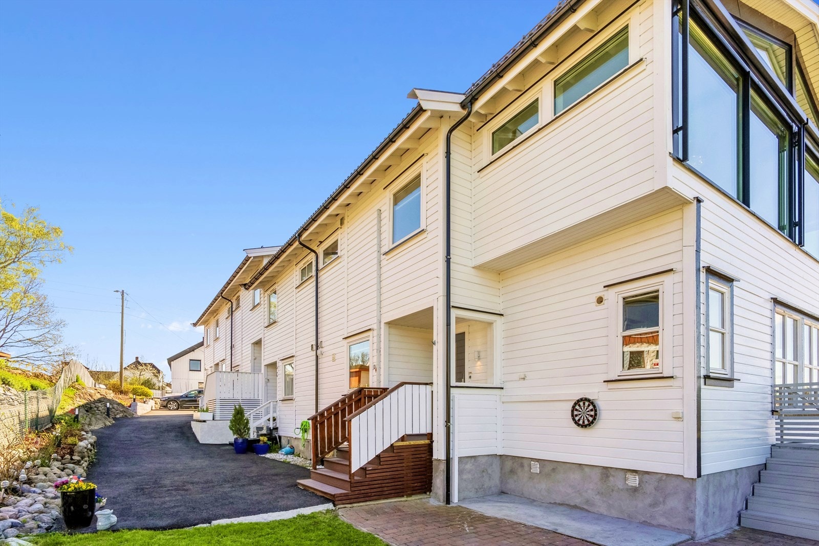 Boligen er enden på et rekkehus Galleribilde