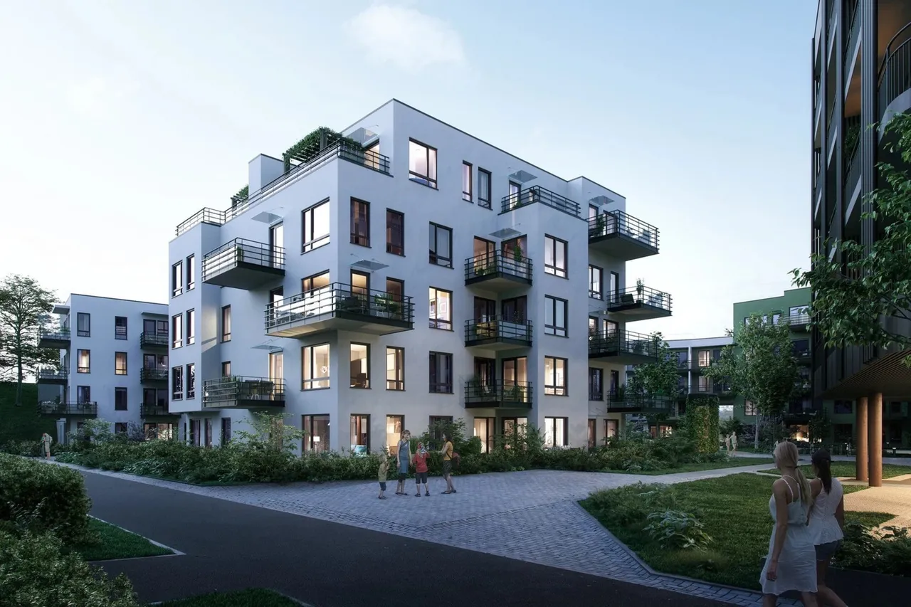 Velkommen til Søster Mathildes Gate 54, 1473 Lørenskog. Hjørneleilighet med 2 soverom. Galleribilde