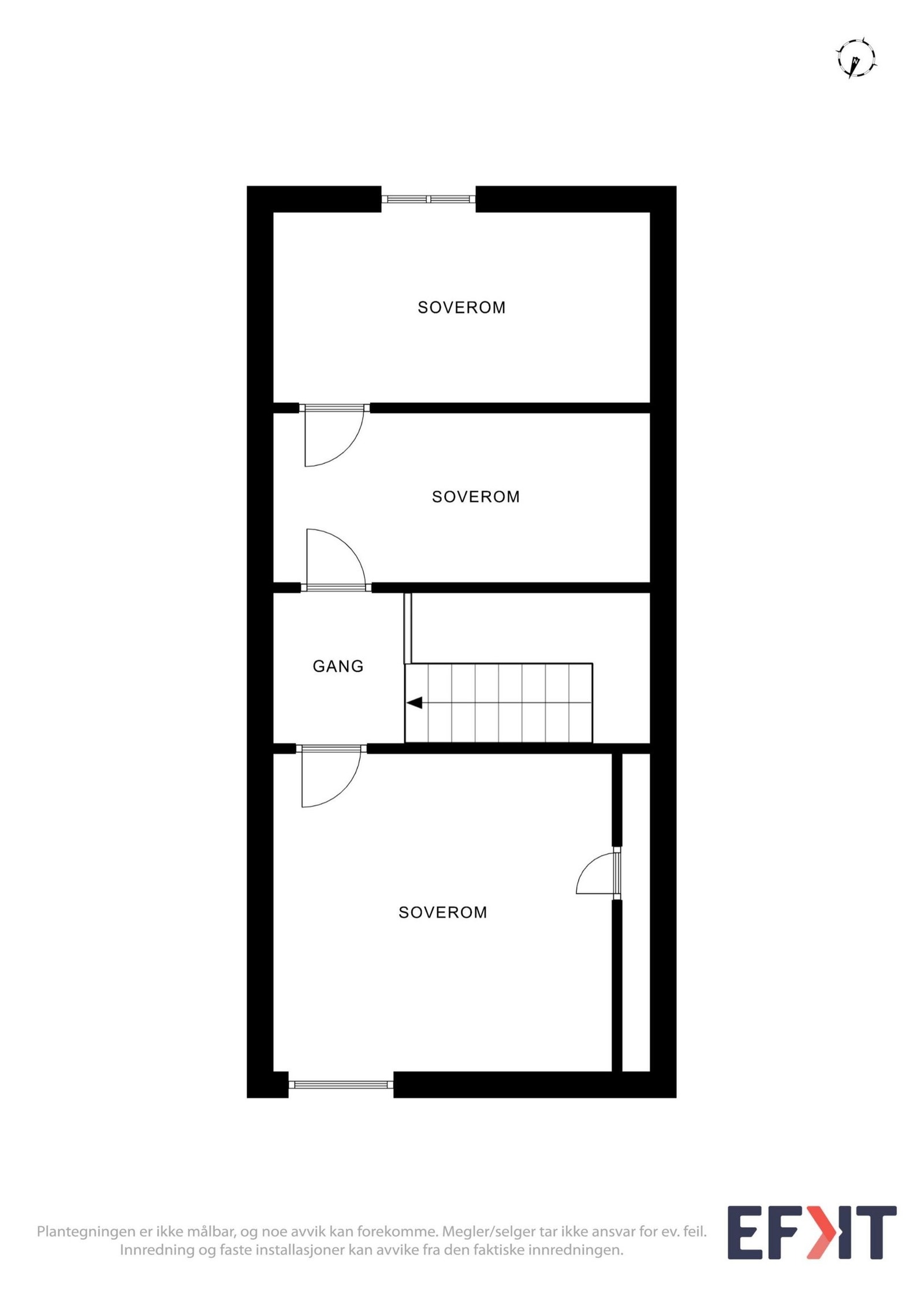Planløsning loftsetasje Galleribilde