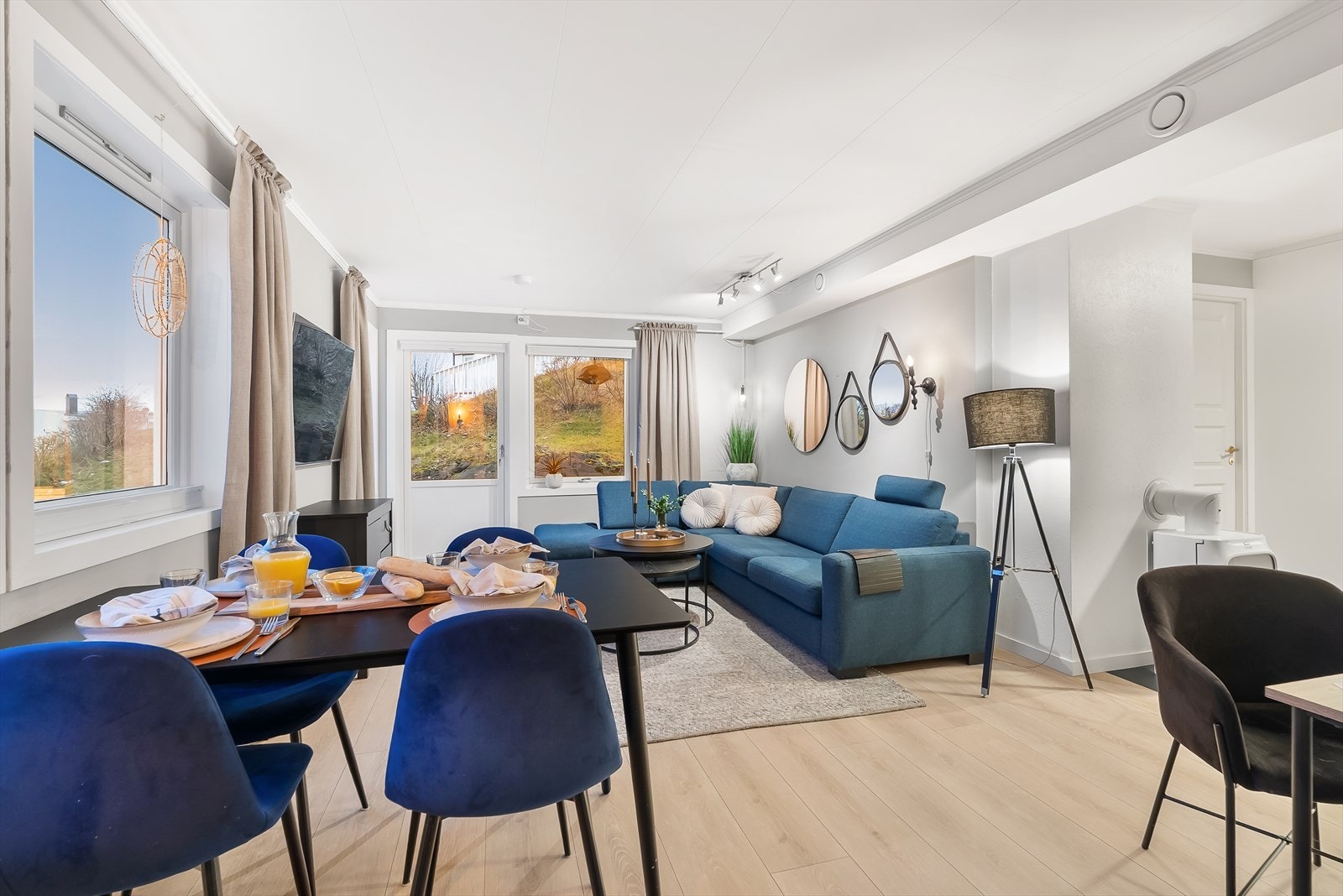 Stue/spisestue Galleribilde