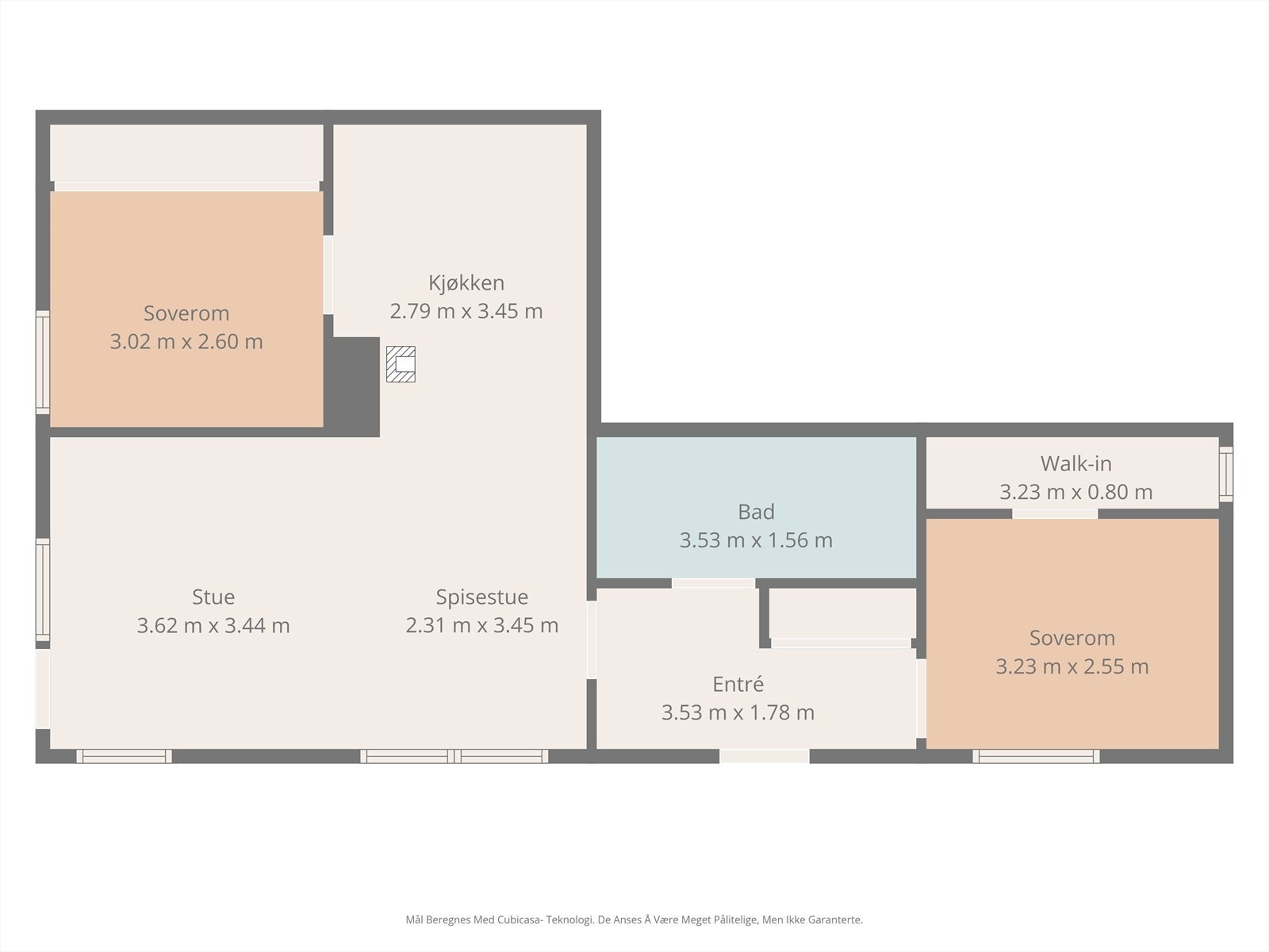 Plantegning 1.etg. Galleribilde