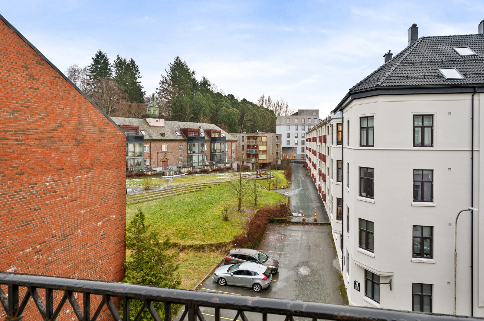 Utsiktsbilde fra balkongen. Galleribilde