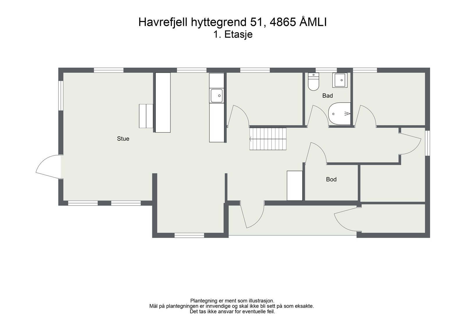 Plantegning Hovedetasje. Galleribilde