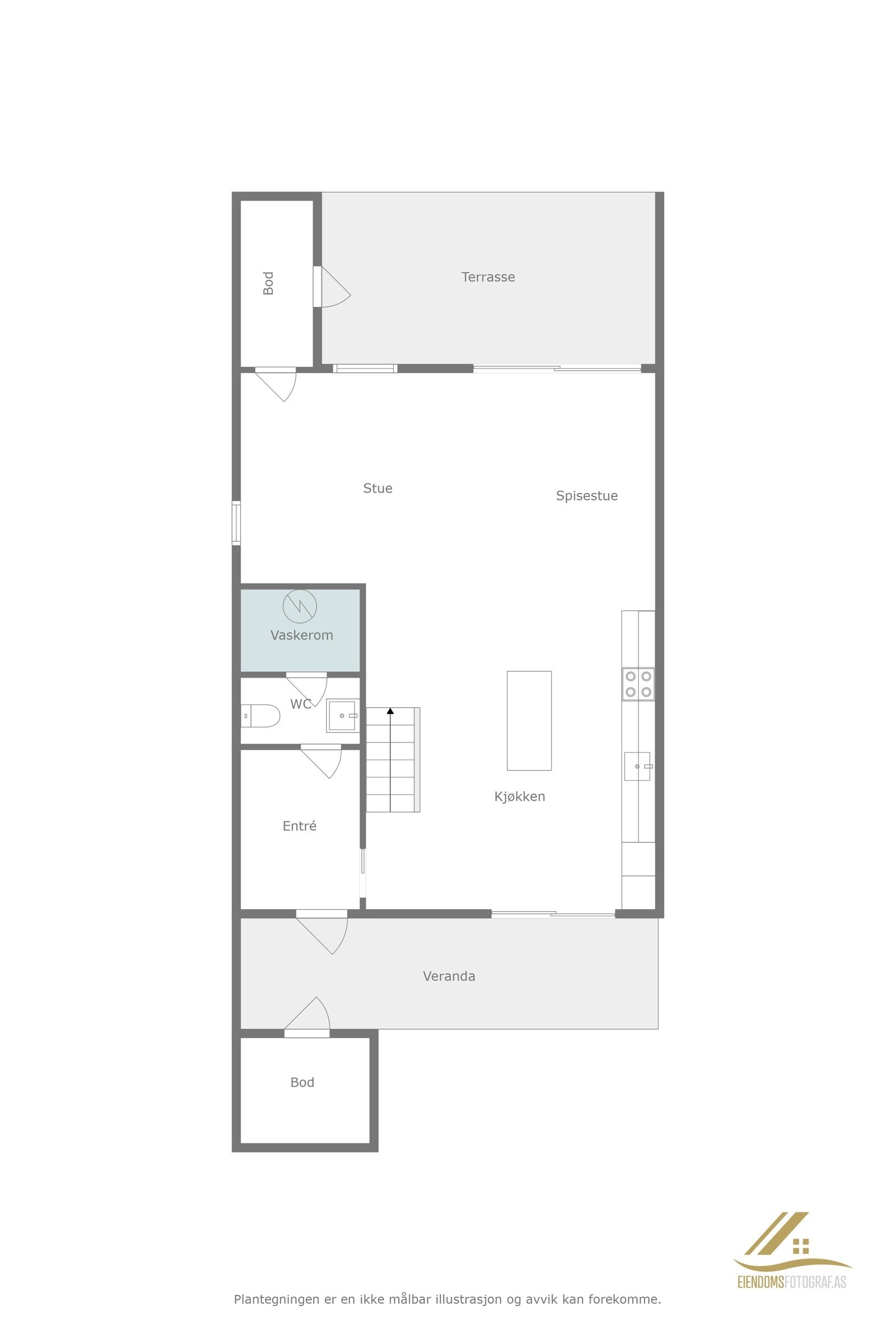 Plantegning hovedetasje Galleribilde
