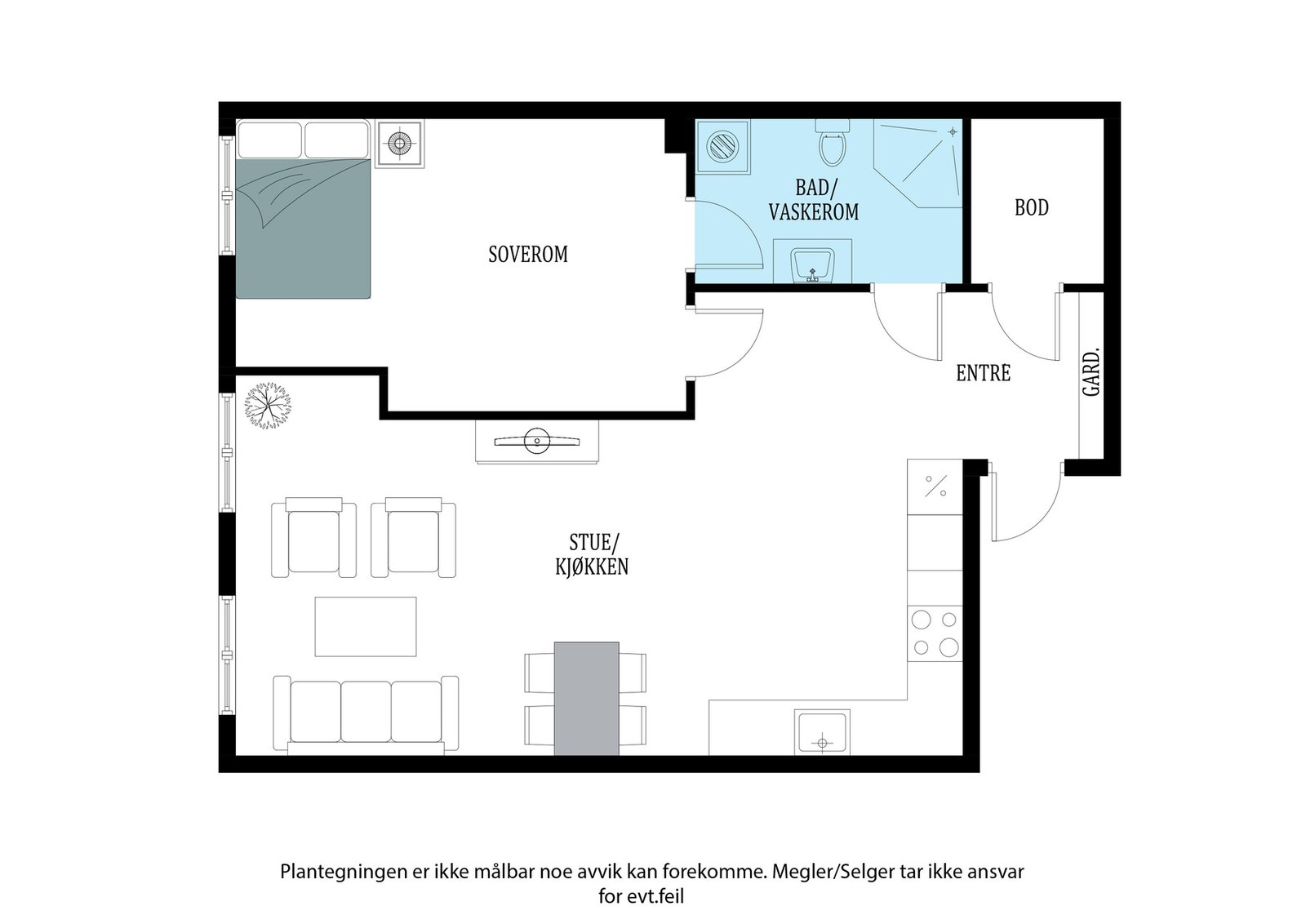 Planskisse Galleribilde