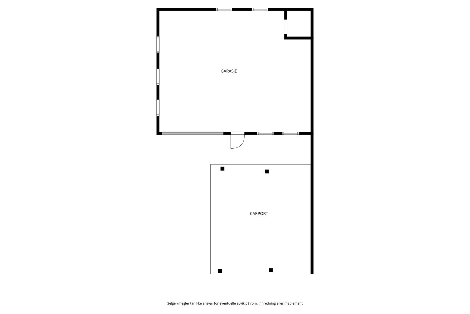 Plantegning garasje Galleribilde