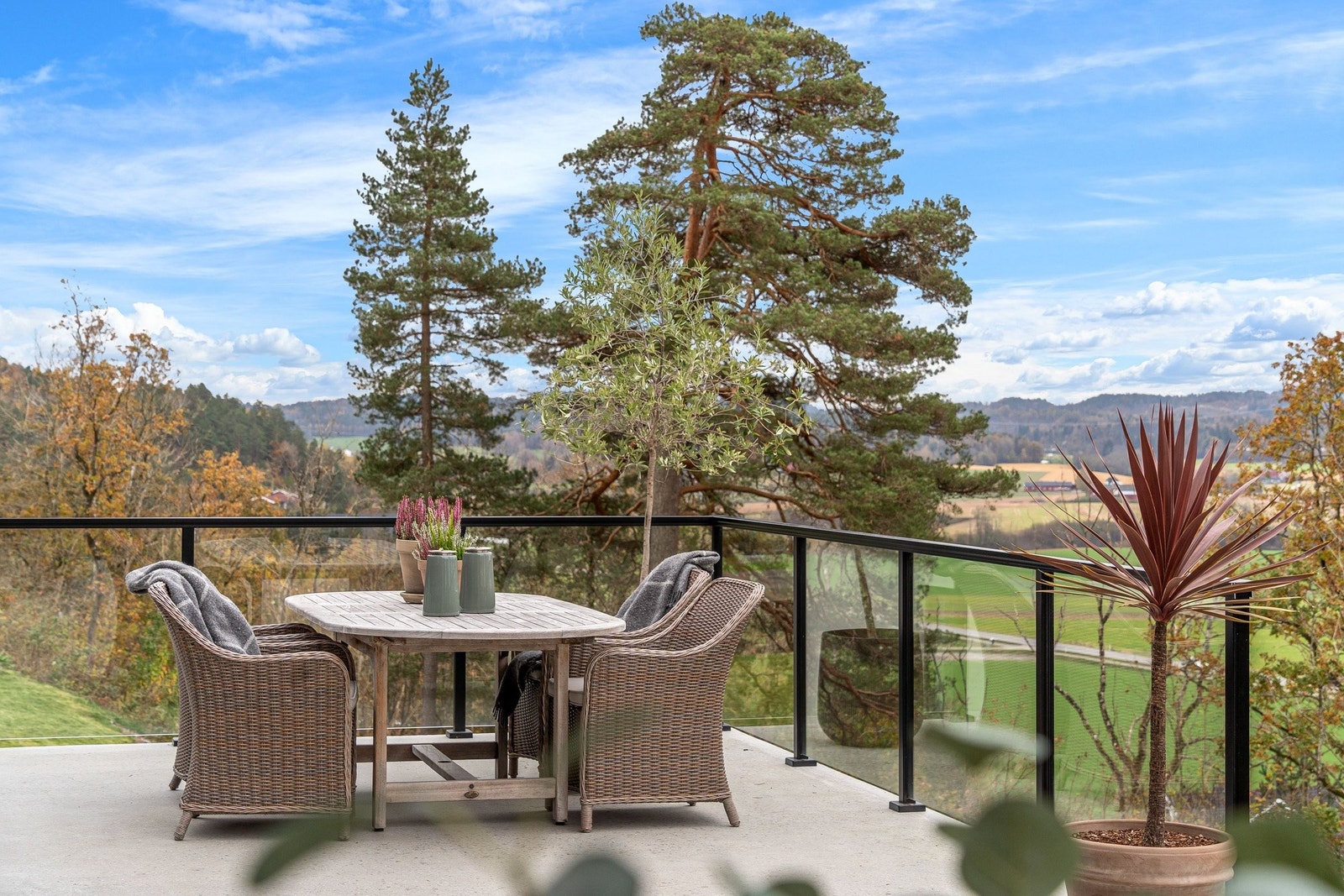 Sør-/vestvendt utsikt med gode solforhold Galleribilde