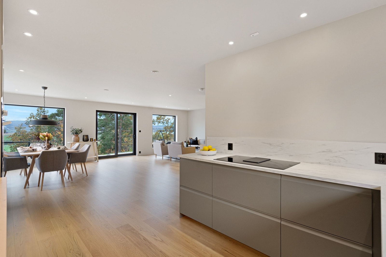 Allrom sett fra kjøkkenet Galleribilde