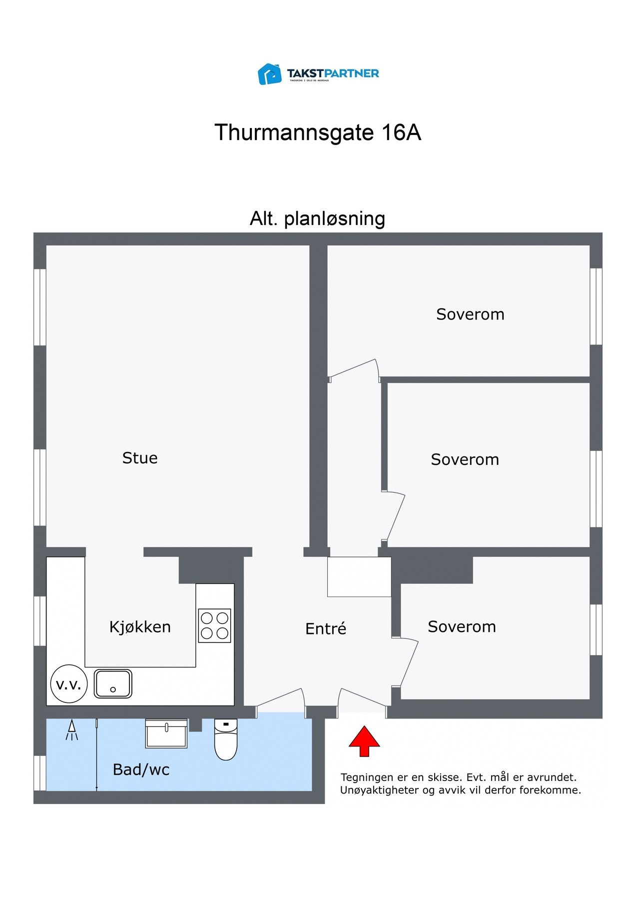 Alternativ planskisse Galleribilde