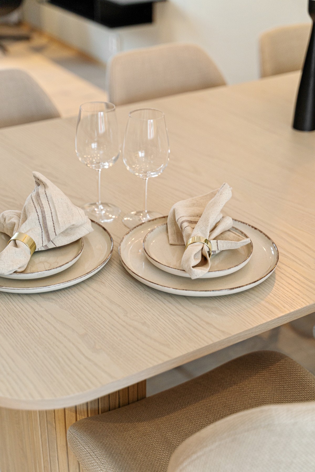 Detaljbilde av spiseplass. Galleribilde