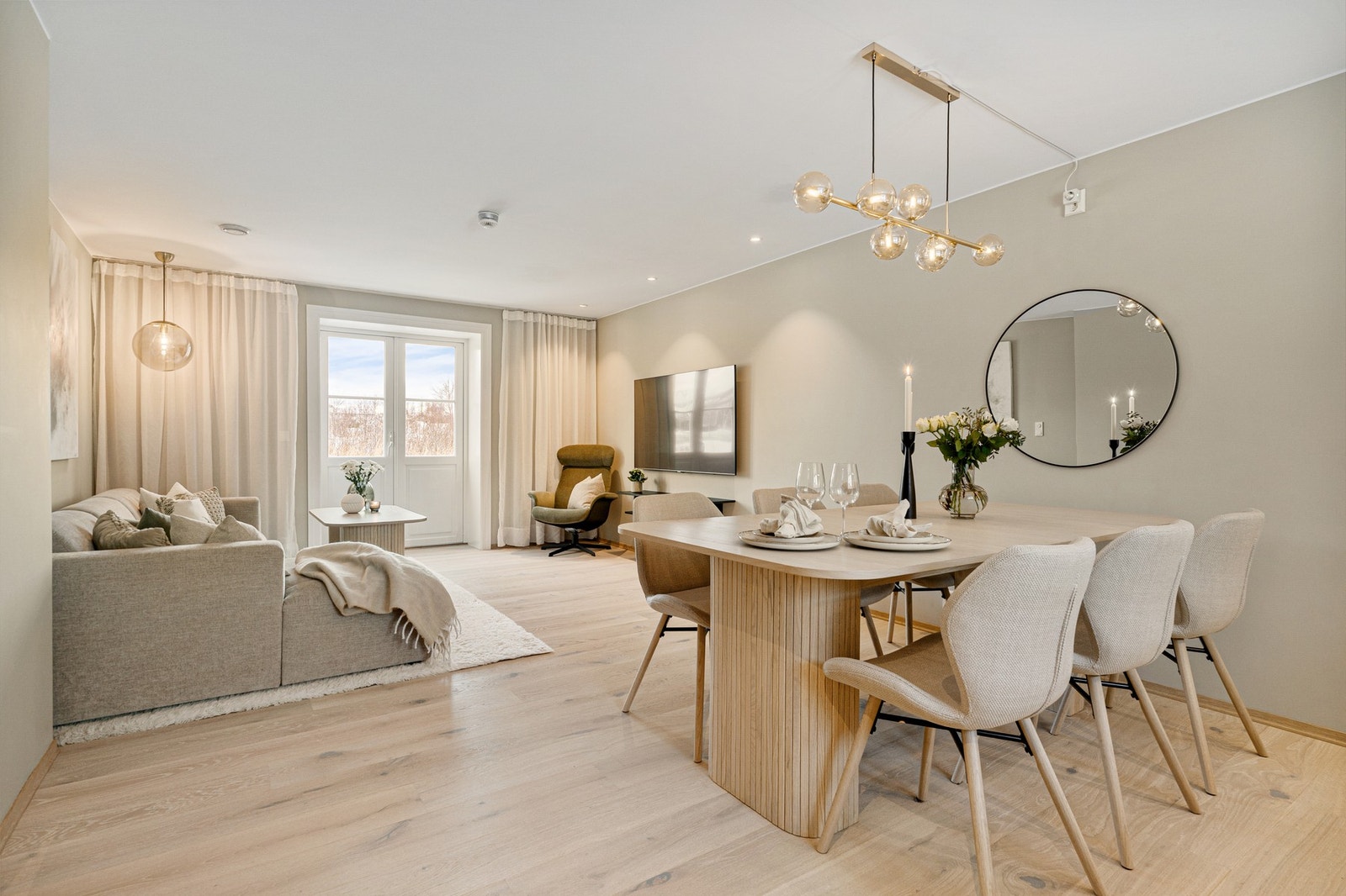 Leiligheten har et bruksareal på 70 kvm, og har fine oppholdsrom som er lett å innrede. Galleribilde