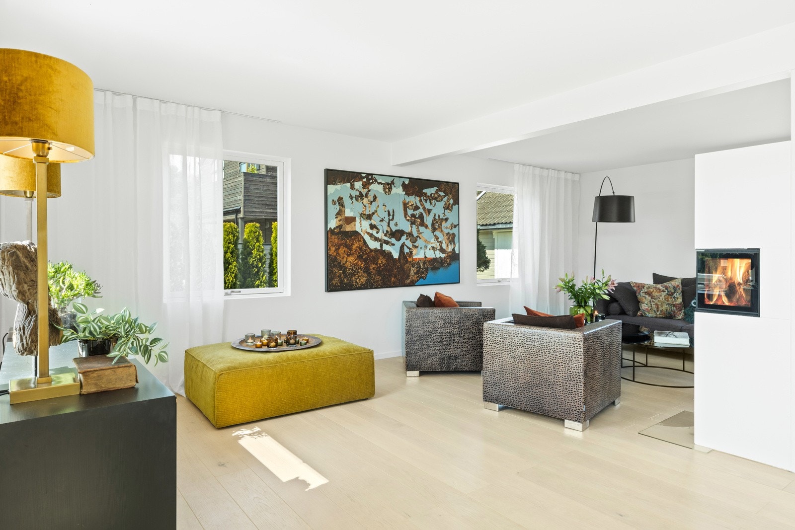 Hele første etasje er pusset opp fra 2021 og fremover Galleribilde