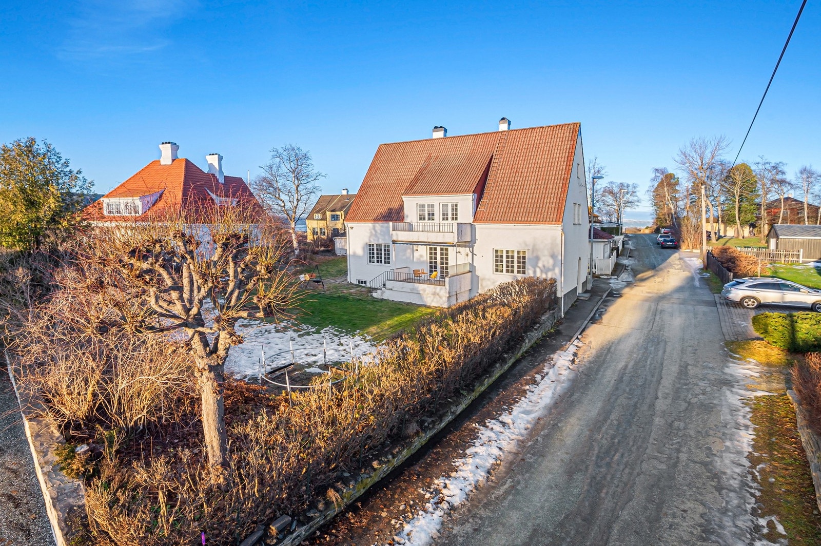 Boligen ligger i et av Trondheims mest populære villaområder. Galleribilde